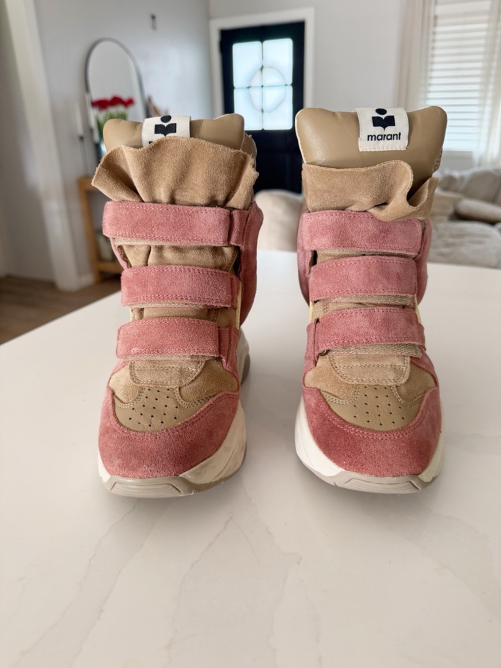 Isabel Marant | Balskee Suede Wedge Platform Sneakers | Sz US 6 - Picture 4 of 9